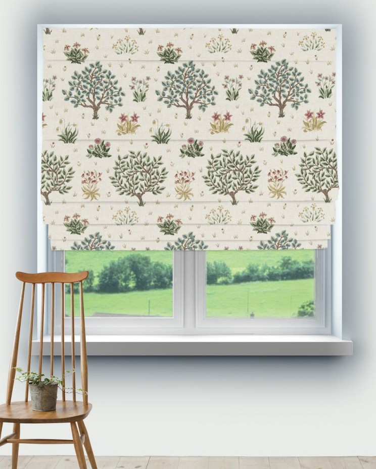 Roman Blinds Morris and Co Orchard Fabric 220304