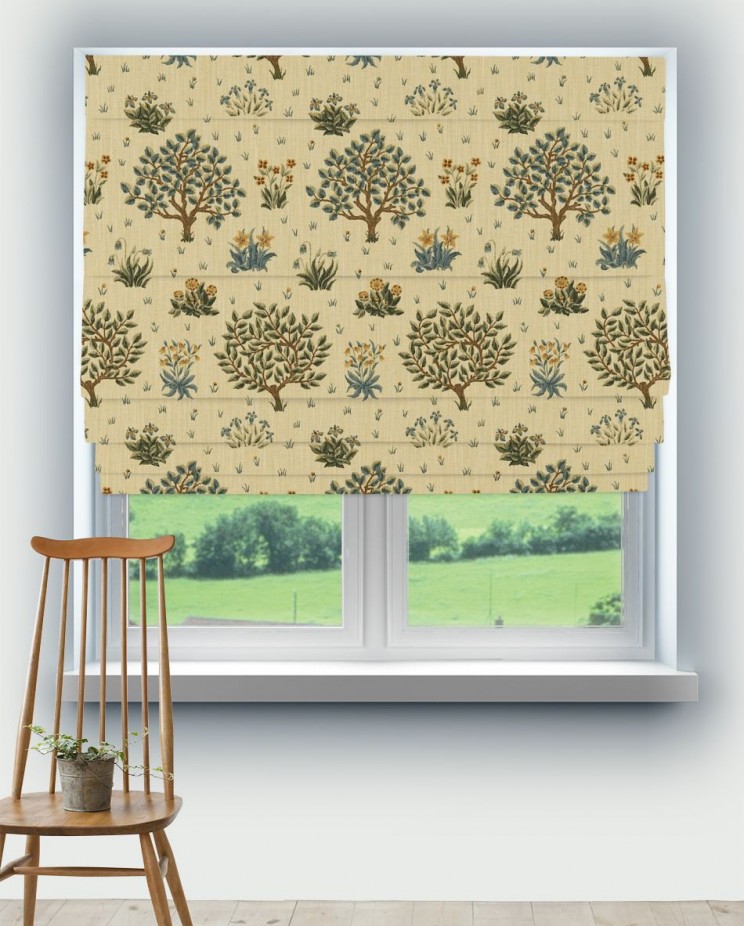 Roman Blinds Morris and Co Orchard Fabric 220305