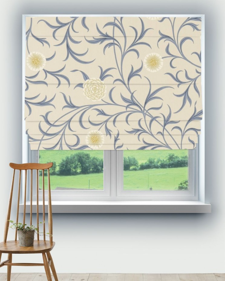 Roman Blinds Morris and Co Scroll Fabric 220307