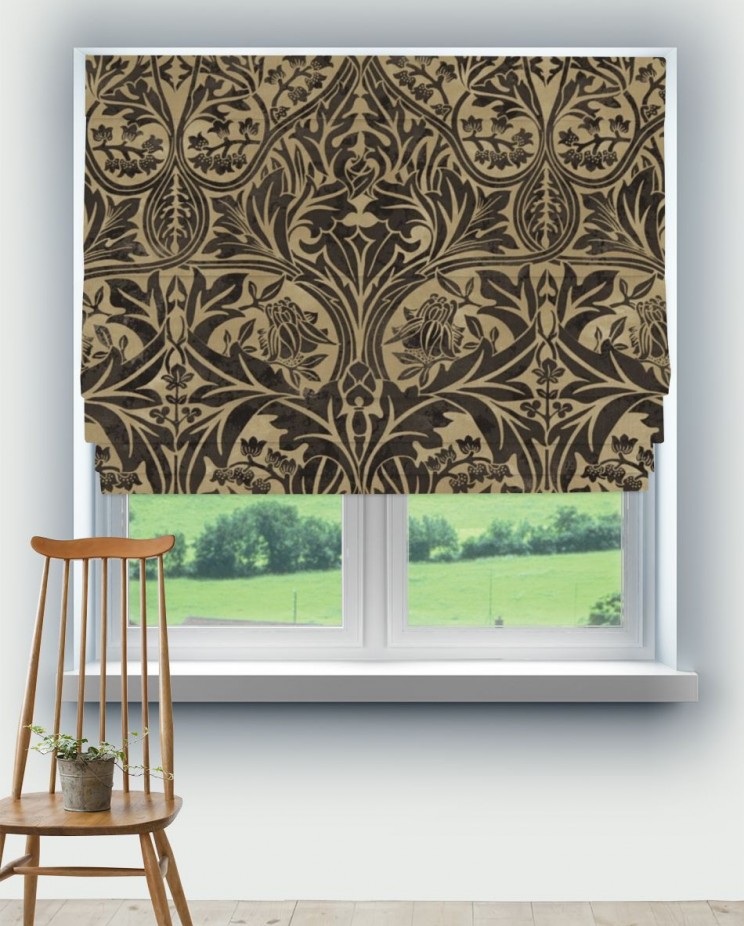 Roman Blinds Morris and Co Bluebell Fabric 220331