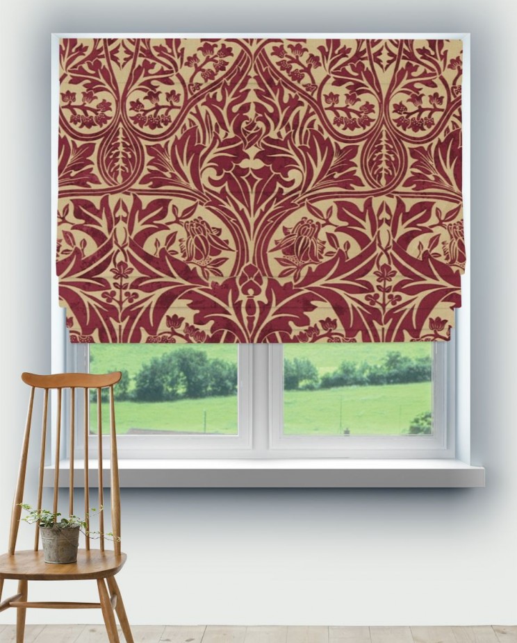 Roman Blinds Morris and Co Bluebell Fabric 220332