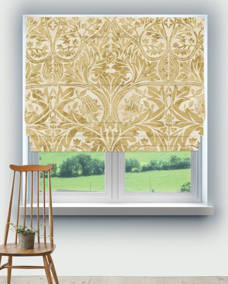 Roman Blinds Morris and Co Bluebell Fabric 220333