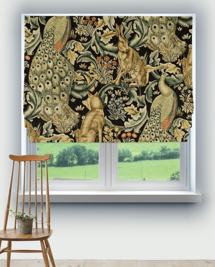 Roman Blinds Morris and Co Forest (Velvet) Fabric 222535