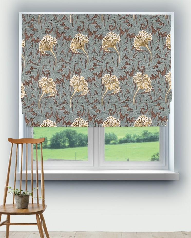 Roman Blinds Morris and Co Tulip Fabric 224458