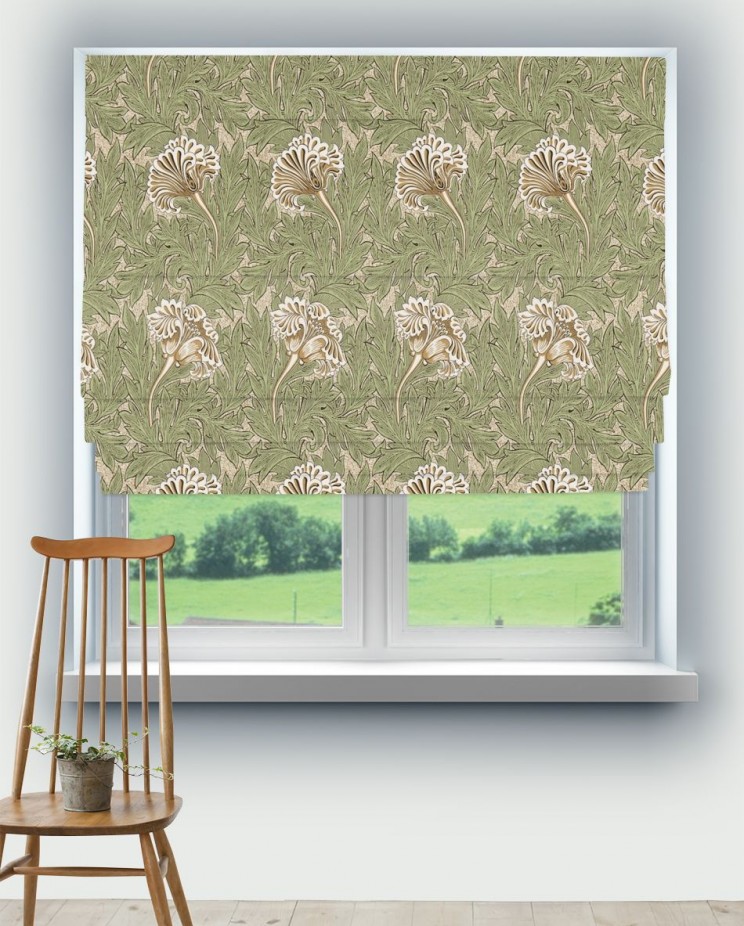 Roman Blinds Morris and Co Tulip Fabric 224461