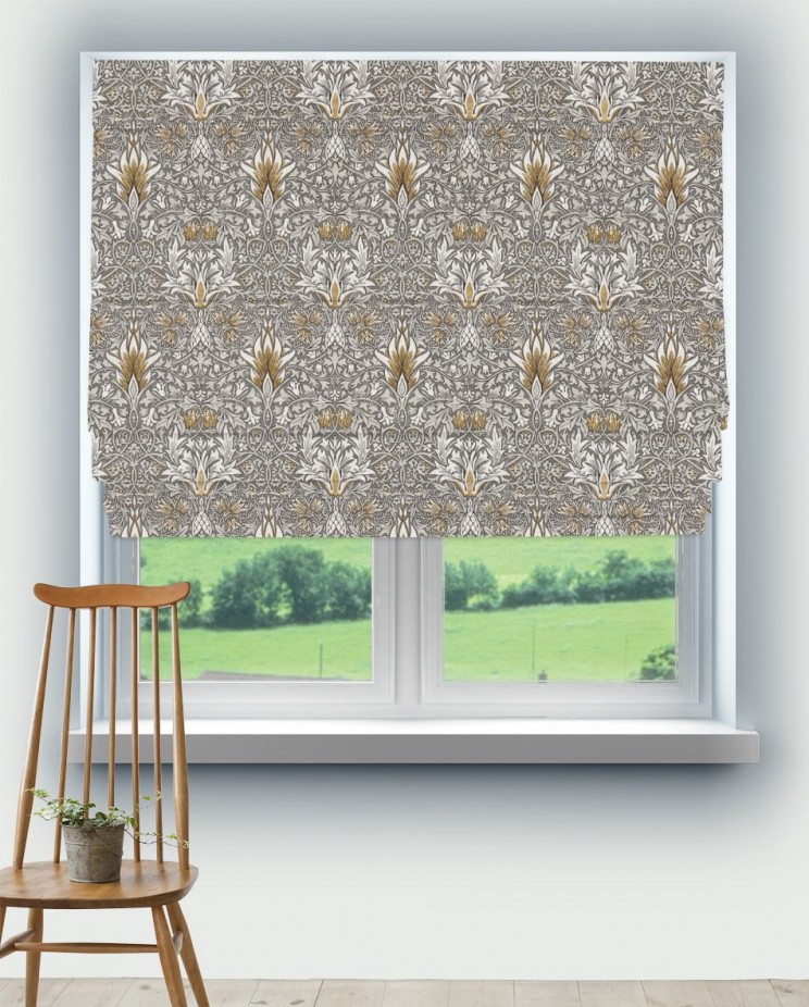 Roman Blinds Morris and Co Snakeshead Fabric 224468