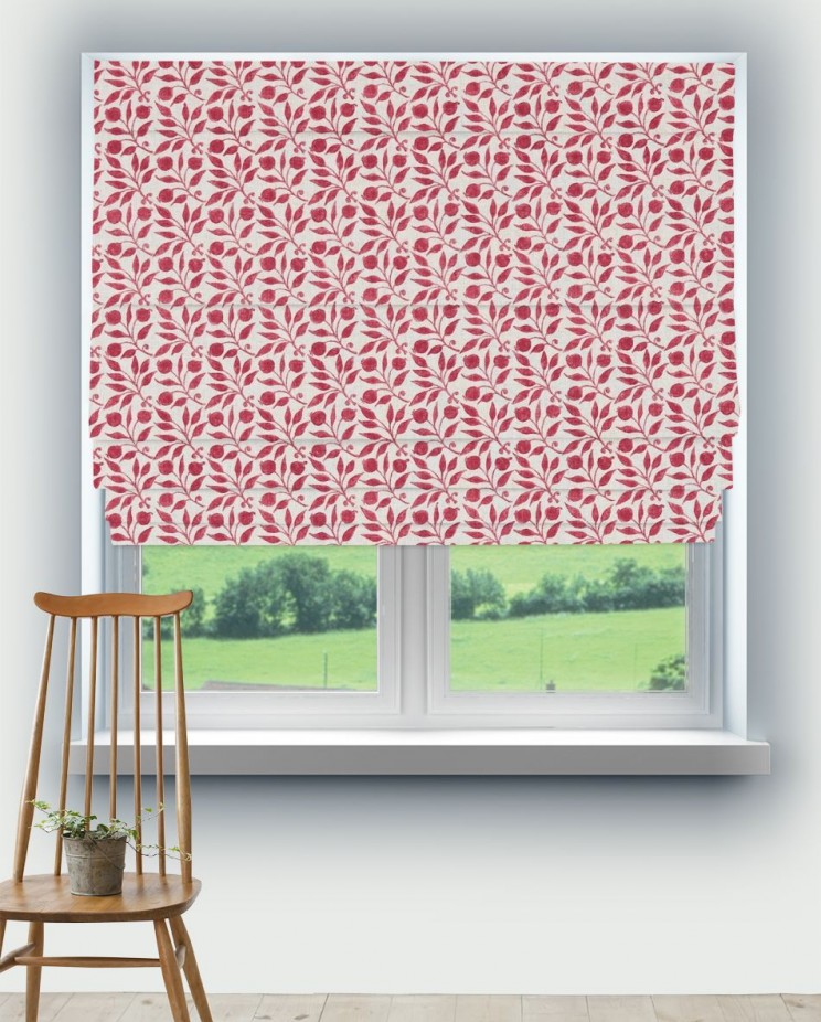 Roman Blinds Morris and Co Rosehip Fabric 224485