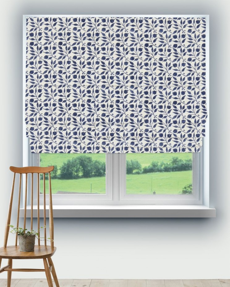 Roman Blinds Morris and Co Rosehip Fabric 224486