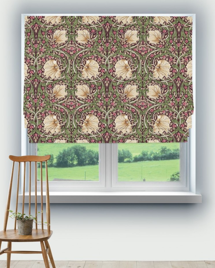Roman Blinds Morris and Co Pimpernel Fabric 224491