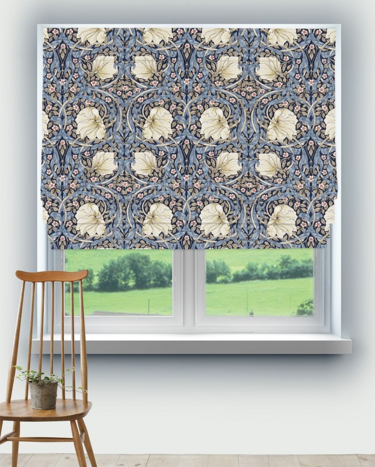 Roman Blinds Morris and Co Pimpernel Fabric 224494