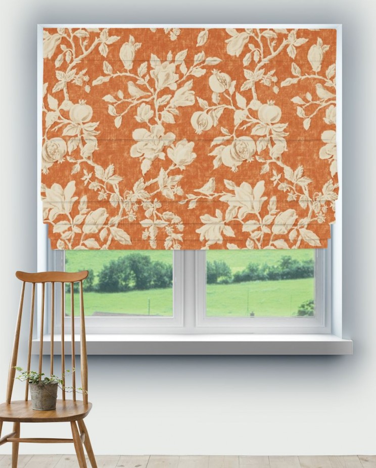 Roman Blinds Sanderson Magnolia & Pomegranate Fabric 225506