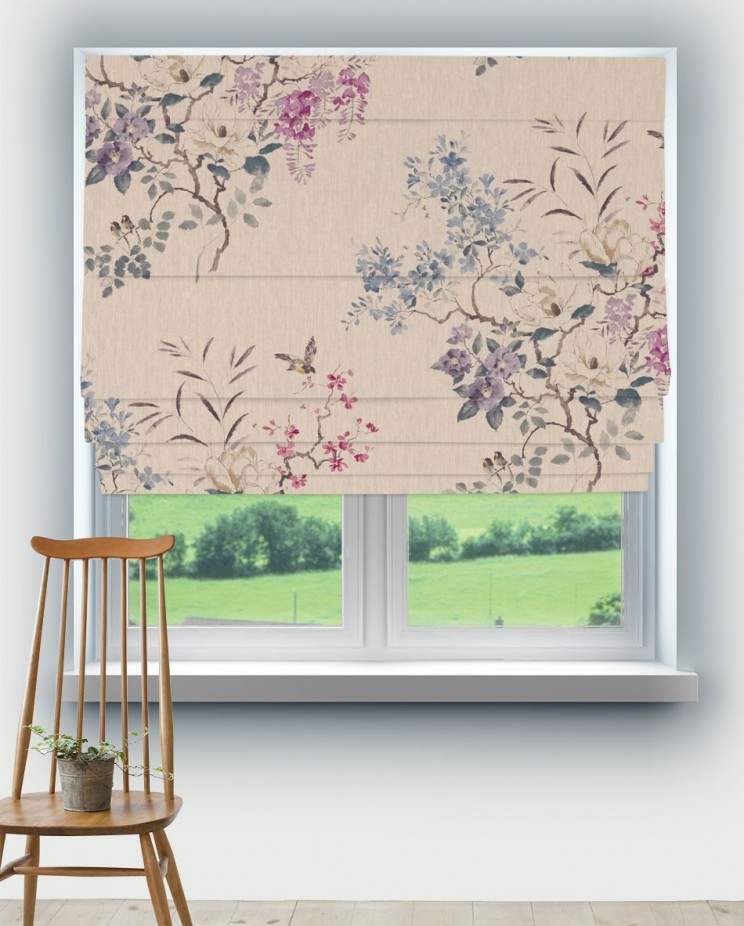 Roman Blinds Sanderson Magnolia & Blossom Fabric 226294