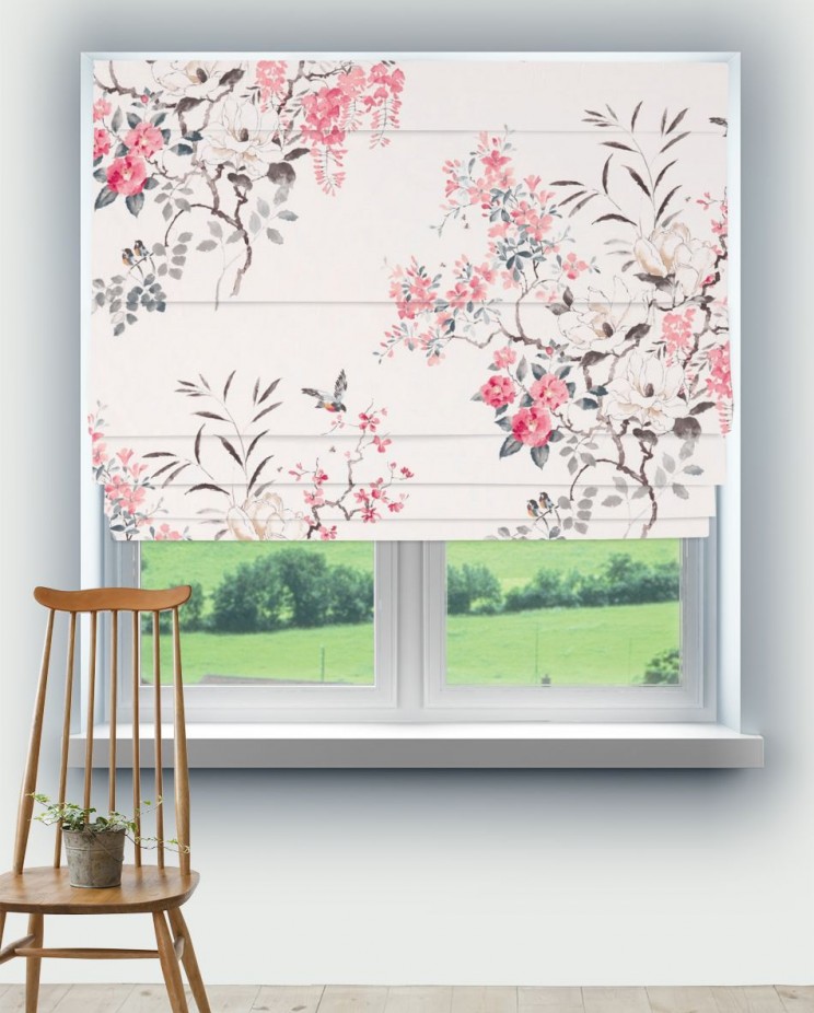 Roman Blinds Sanderson Magnolia & Blossom Fabric 226295