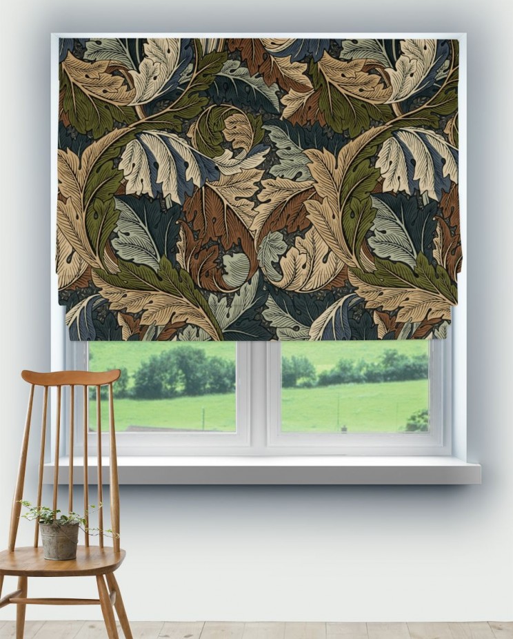 Roman Blinds Morris and Co Acanthus Fabric 226401