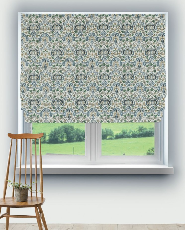 Roman Blinds Morris and Co Little Chintz Fabric 226406