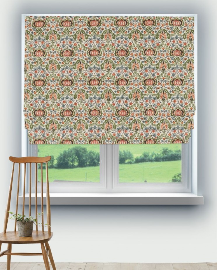 Roman Blinds Morris and Co Little Chintz Fabric 226408