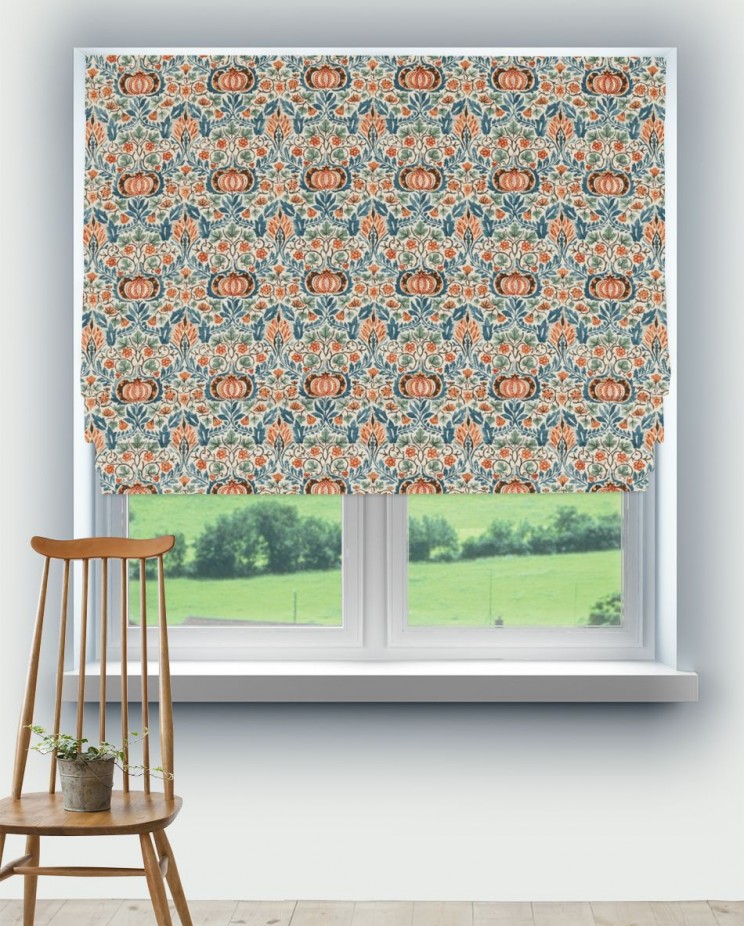Roman Blinds Morris and Co Little Chintz Fabric 226409
