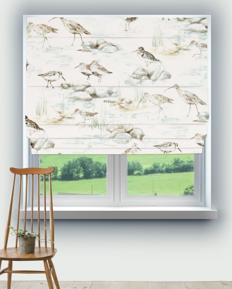 Roman Blinds Sanderson Estuary Birds Fabric 226426