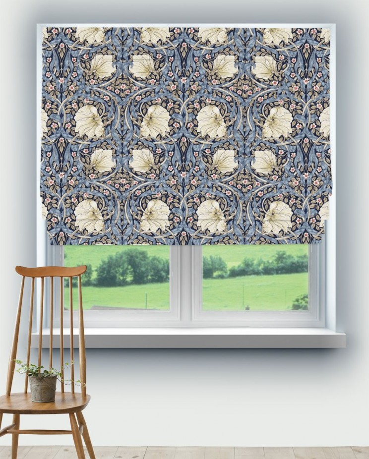 Roman Blinds Morris and Co Pimpernel Fabric 226453