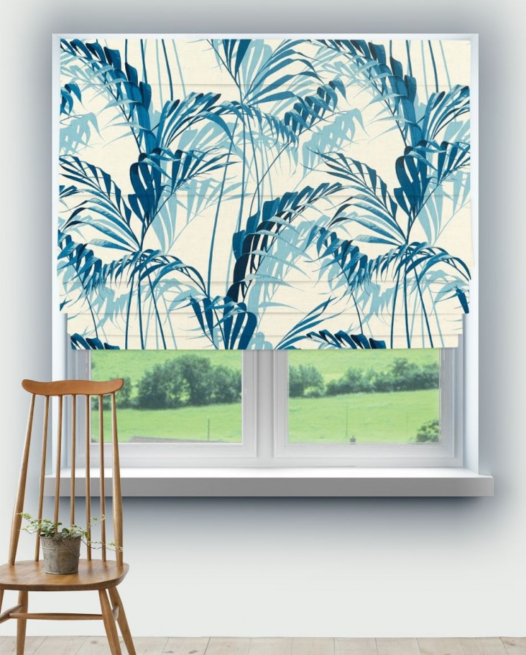 Roman Blinds Sanderson Palm House Eucalyptus Fabric 226569