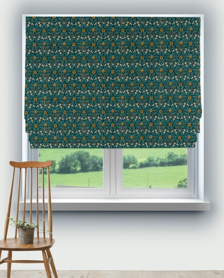 Roman Blinds Morris and Co Eye Bright Fabric 226598