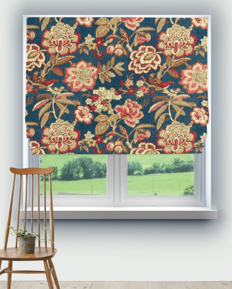 Roman Blinds Sanderson Indra Flower Fabric Fabric 226639