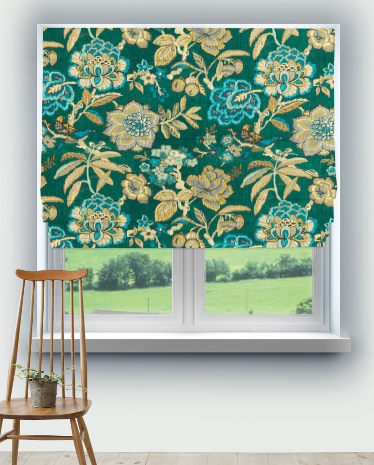 Roman Blinds Sanderson Indra Flower Fabric Fabric 226640