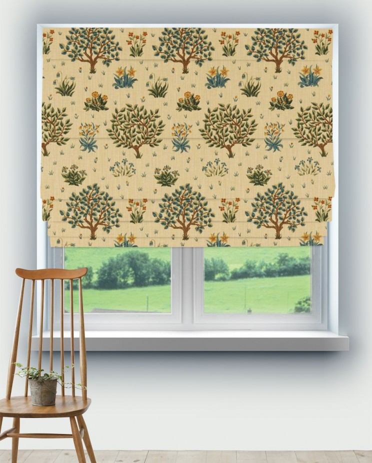 Roman Blinds Morris and Co Orchard Fabric 226706