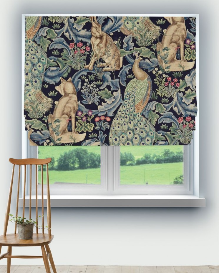 Roman Blinds Morris and Co Forest Fabric 226711
