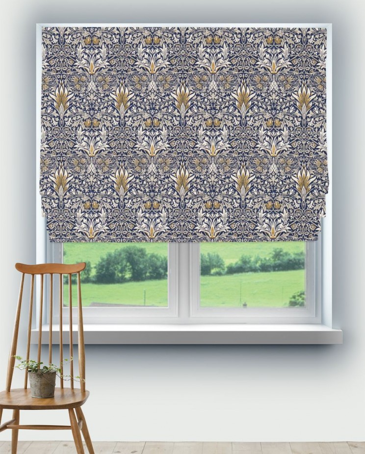 Roman Blinds Morris and Co Snakeshead Fabric 226726