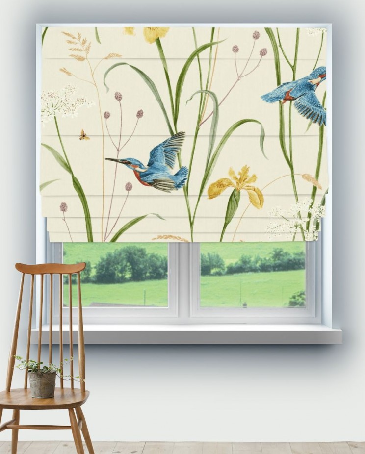 Roman Blinds Sanderson Kingfisher & Iris Fabric Fabric 226732