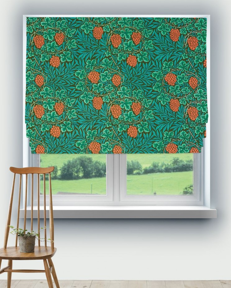 Roman Blinds Morris and Co Vine Fabric 226852