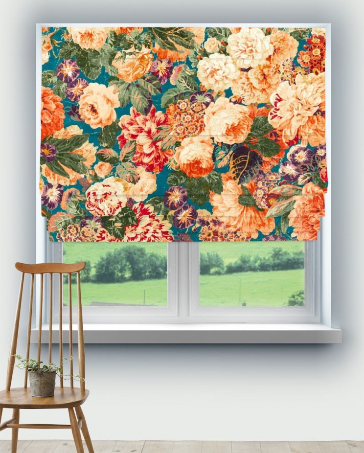 Roman Blinds Sanderson Very Rose and Peony Fabric 226882
