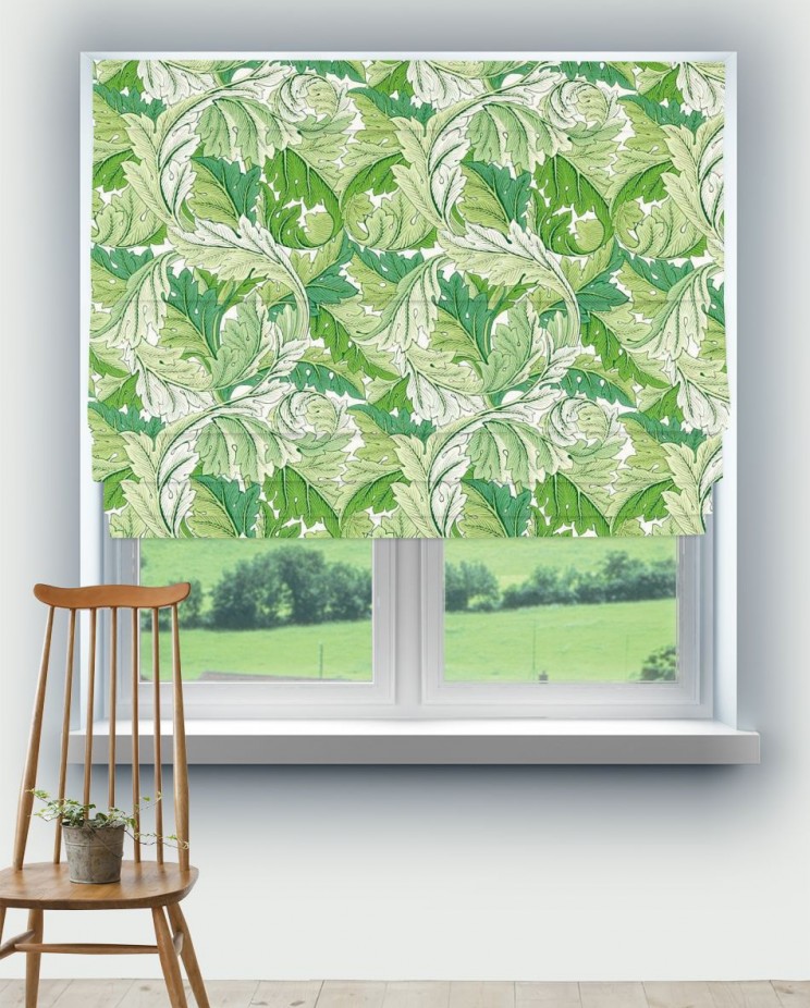 Roman Blinds Morris and Co Acanthus Fabric 226896
