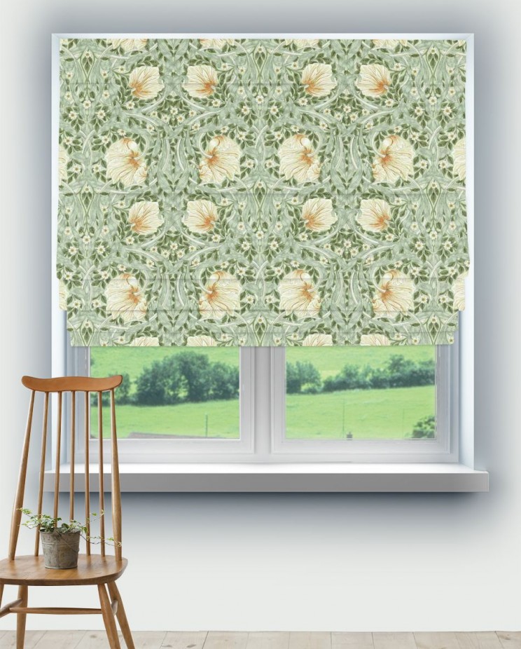 Roman Blinds Morris and Co Pimpernel Fabric 226899