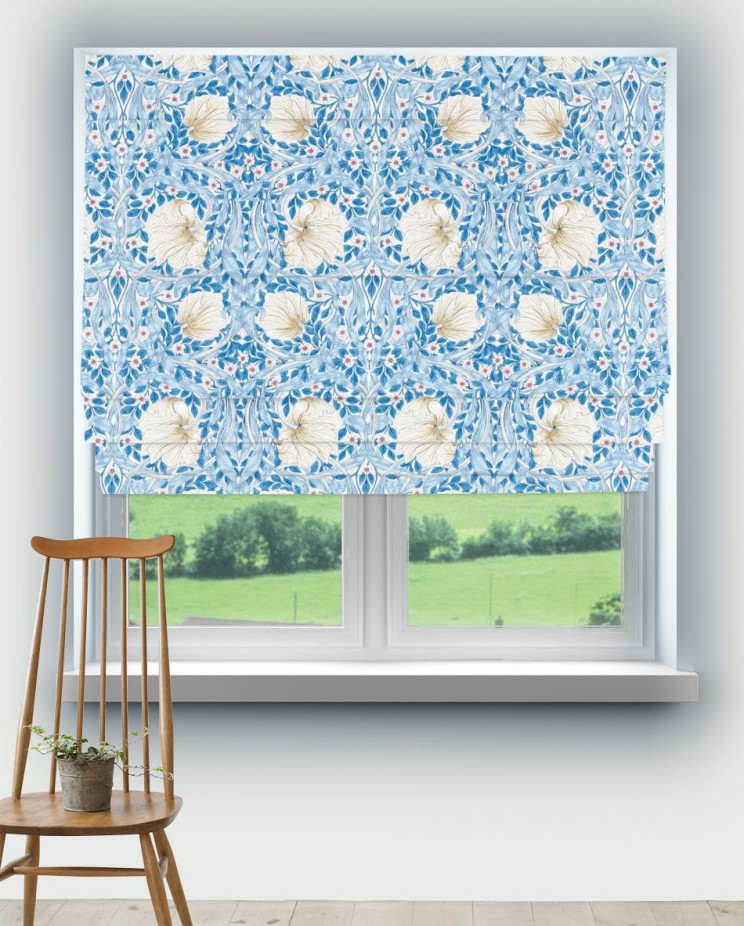 Roman Blinds Morris and Co Pimpernel Fabric 226901