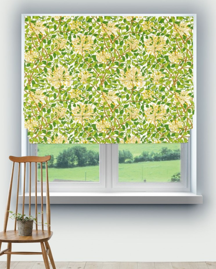 Roman Blinds Morris and Co Honeysuckle Fabric 226984