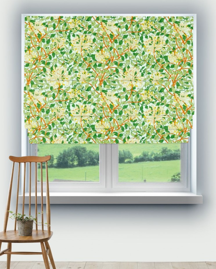 Roman Blinds Morris and Co Honeysuckle Fabric 226985