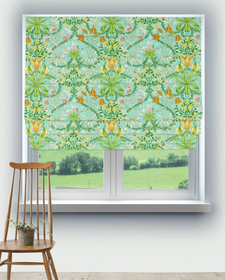 Roman Blinds Morris and Co Woodland Weeds Fabric 226991