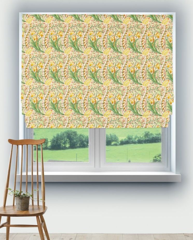 Roman Blinds Morris and Co Daffodil Fabric 226992