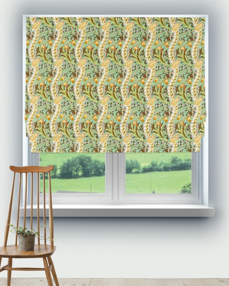 Roman Blinds Morris and Co Daffodil Fabric 226993