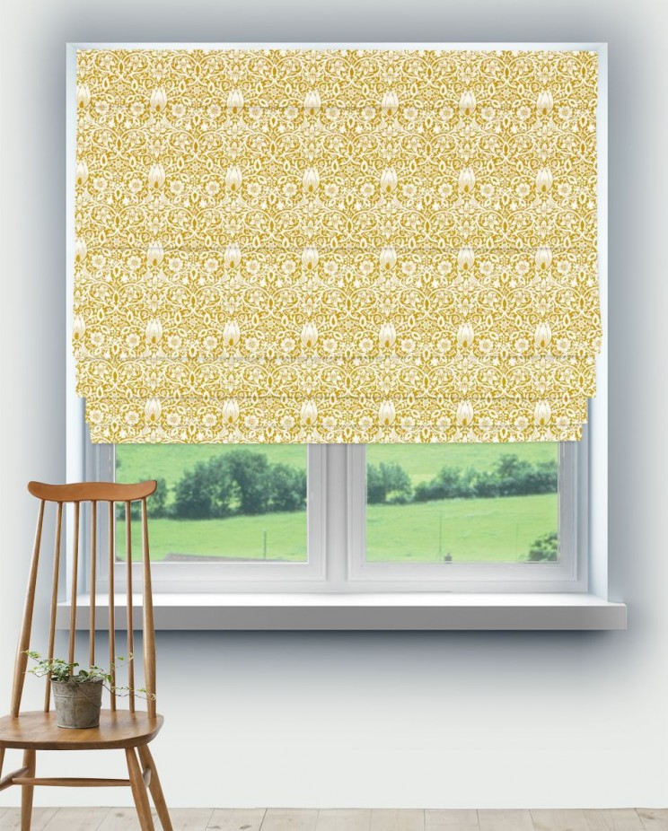 Roman Blinds Morris and Co Borage Fabric 227031