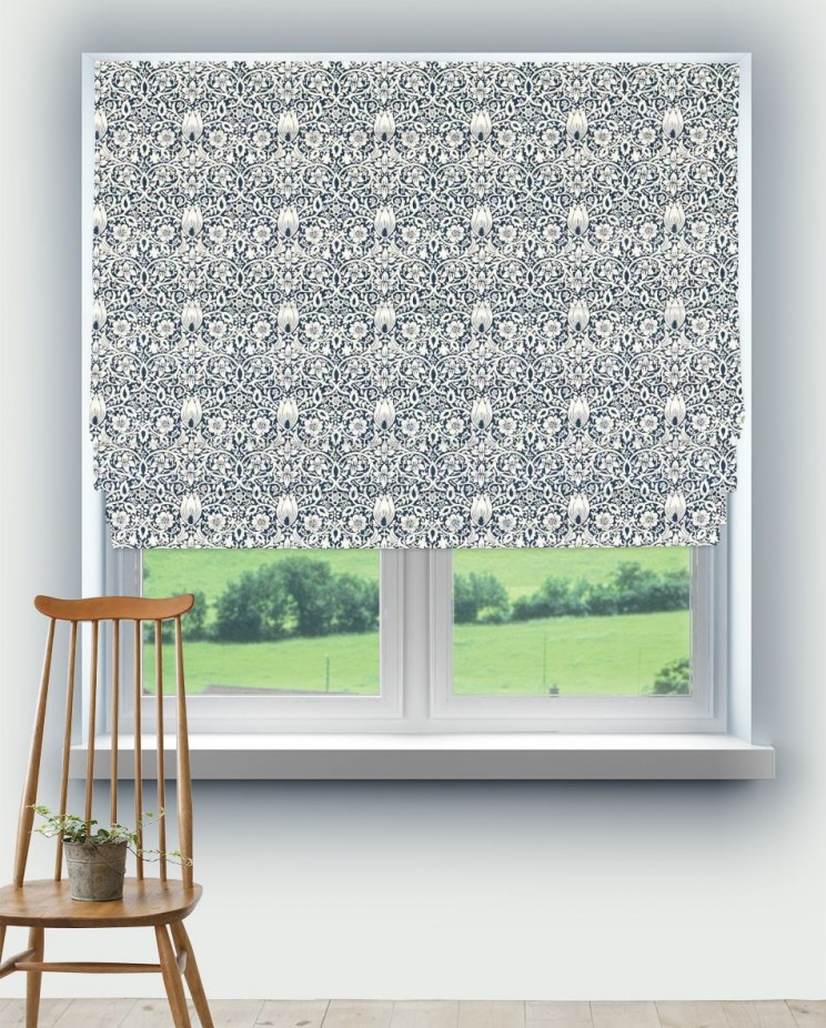 Roman Blinds Morris and Co Borage Fabric 227032