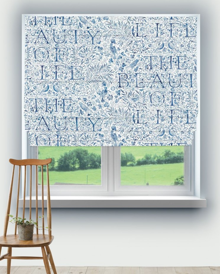 Roman Blinds Morris and Co The Beauty of Life Fabric 227034