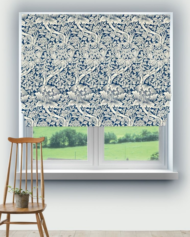 Roman Blinds Morris and Co Rose and Thistle Fabric 227035