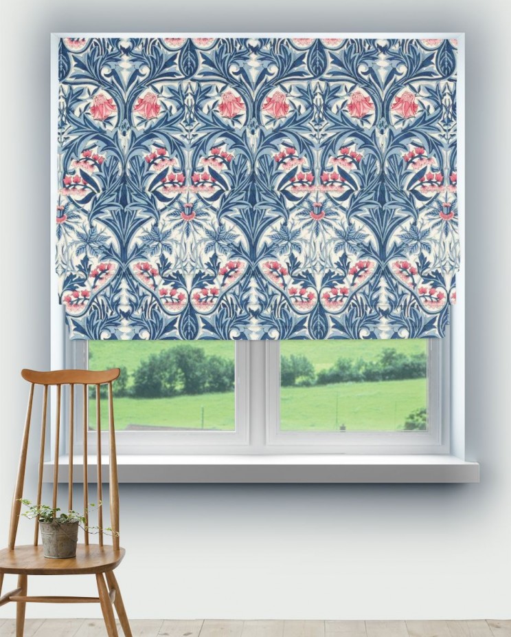 Roman Blinds Morris and Co Bluebell Fabric 227037