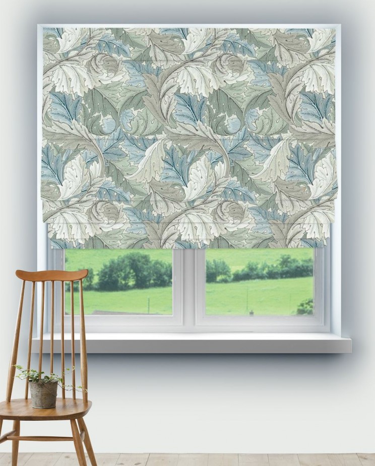 Roman Blinds Morris and Co Acanthus Fabric 227116