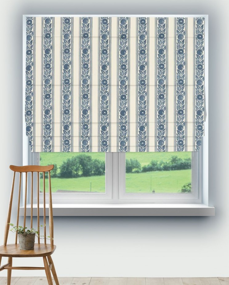 Roman Blinds Morris and Co Fruit Stripe Fabric 227117