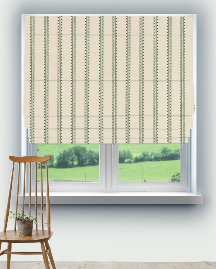 Roman Blinds Morris and Co Holland Park Stripe Fabric 227118