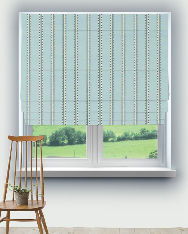 Roman Blinds Morris and Co Holland Park Stripe Fabric 227120